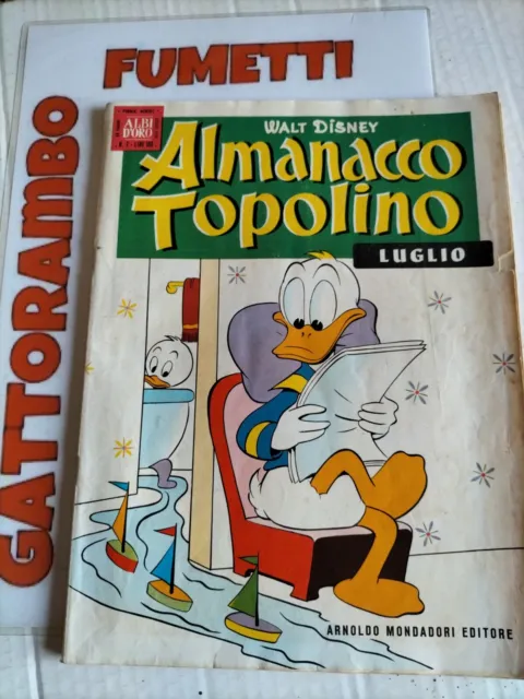 Albi d'oro Almanacco Topolino N.7 con Gioco anno 1959 - Disney Mondadori buono++