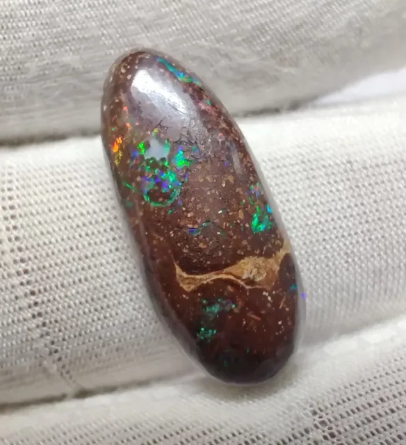 Cabochon d'opale Boulder naturelle de forme fantaisie, pierre précieuse...