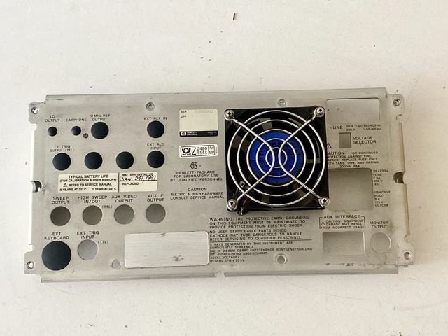 HP / Agilent 8592B Spectrum Analyzer Back Panel