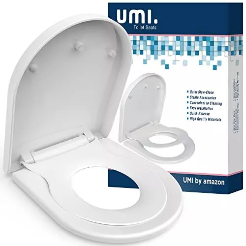 Abattant WC Familial Lunette de Toilette en PP avec Siège Enfant Magnétique
