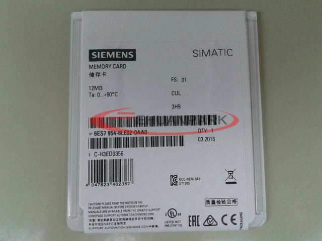 ONE Brand New Siemens 6ES7 954-8LE02-0AA0 Memory Card