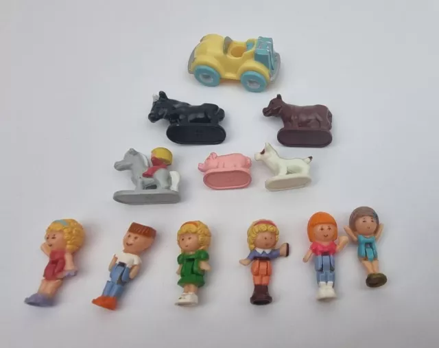 Vintage Polly Pocket Dream World Bluebird Spielset 12 Figuren