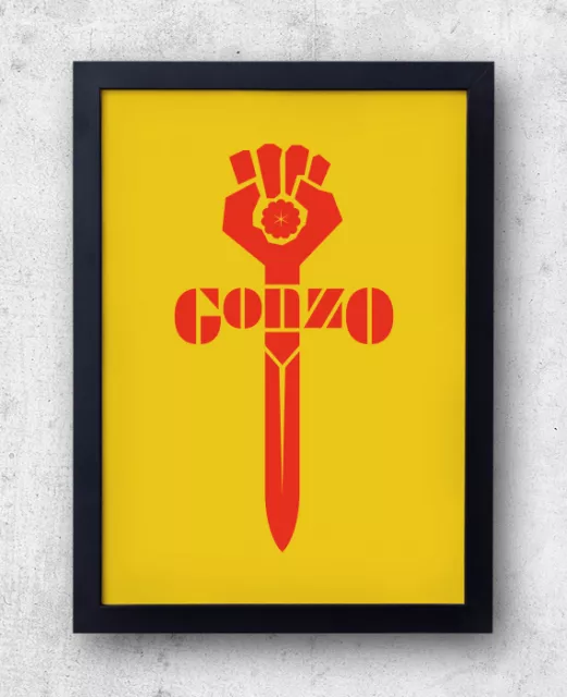 Gonzo Poster, Hunter s. Thompson, Fear and loathing, Rum Diary, Hell's Angels