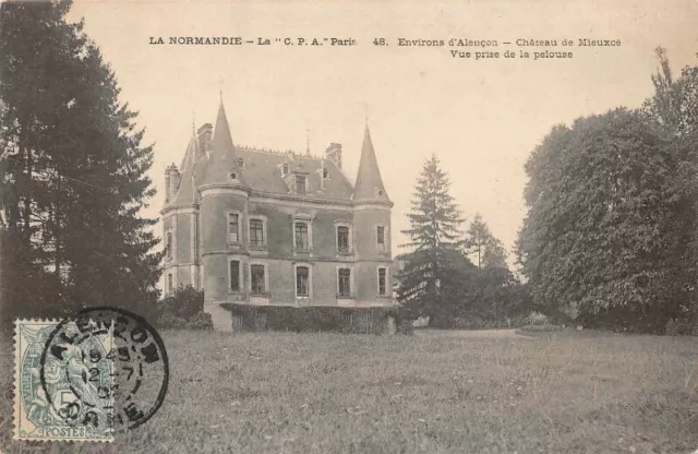 LA NORMANDIE - Environs d'ALENCON - Château de Mieuxcé, view taken from the lawn