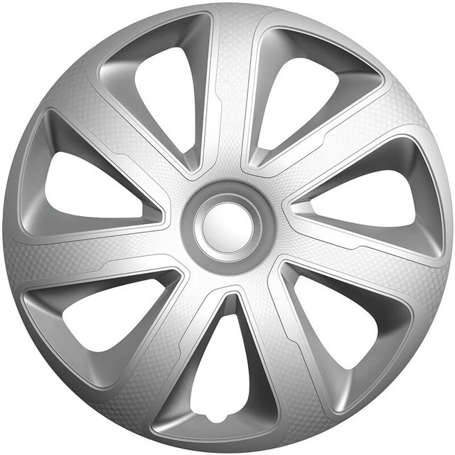 AUTO-STYLE Jeu D'Enjoliveurs Florida 13 Pouces Argent - Set De 4 Pour Roues Voiture