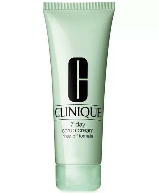 Clinique 7 Day Scrub Cream Rinse-Off Formula 3.4oz/100ml Full Size New