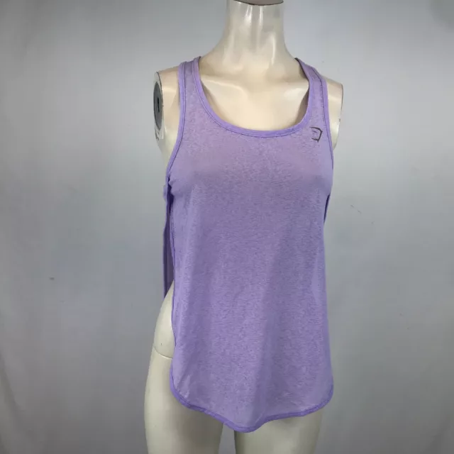 Gym Shark - Women's M/L - Purple Sleeveless Round Neck Activewear Tank