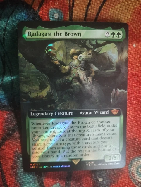 MTG LOTR: TALES Of Middle Earth - Radagast The Brown - Surge Foil Extended Art 7.04 - PicClick UK MTG LOTR: TALES Of Middle Earth - Radagast The Brown - Surge Foil Extended Art 7.04 - PicClick UK