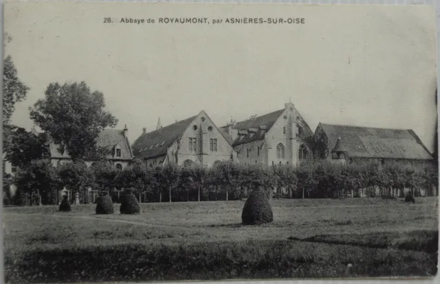 ROYAUMONT 95 cpa Abbaye De Royaumont par Asnières sur Seine Bon Etat 1922