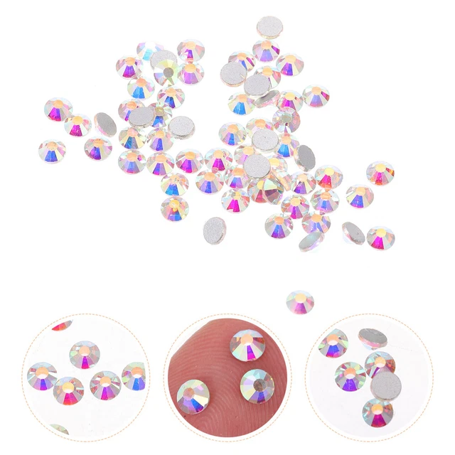 2 Bags Nagel Pailletten DIY Zubehör Für Glitzer Basteln Edelsteine Gelnägel