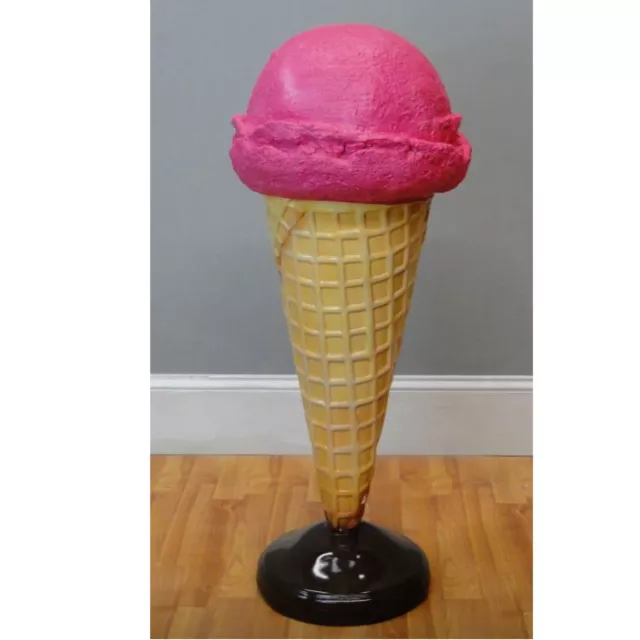 STRAWBERRY ICE CREAM Cone Shop Display Sign 3 Ft Standing $361.90 ...