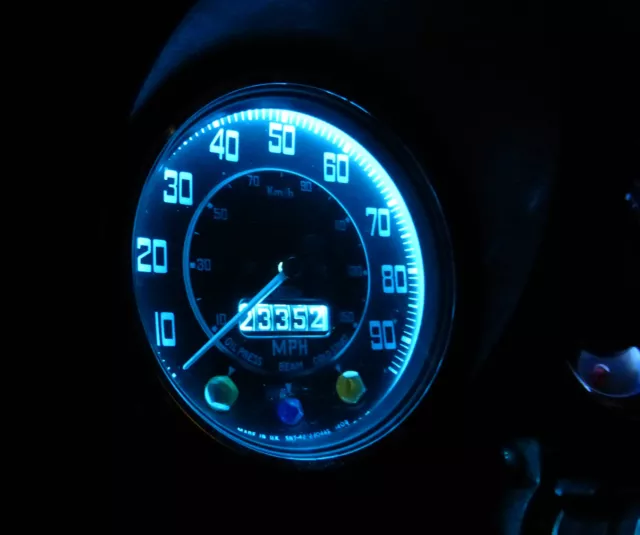 Triumph TR250 GT6 Herald Vitesse Dash Instrument Ice Blue LED Bulb Upgrade x2