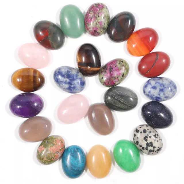 Wholesale Fashion mixed natural Round stone beads charm CAB CABOCHON bead 30pcs