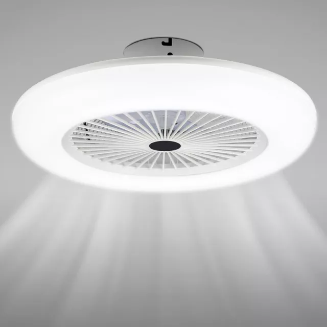 80W Deckenventilator Wohnzimmer Beleuchtung Leiser mit Fernbedienung Fan LED