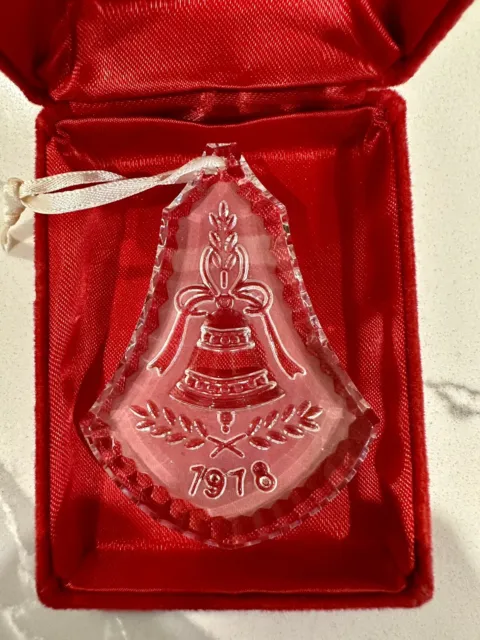 Waterford crystal Christmas tree ornament 1978