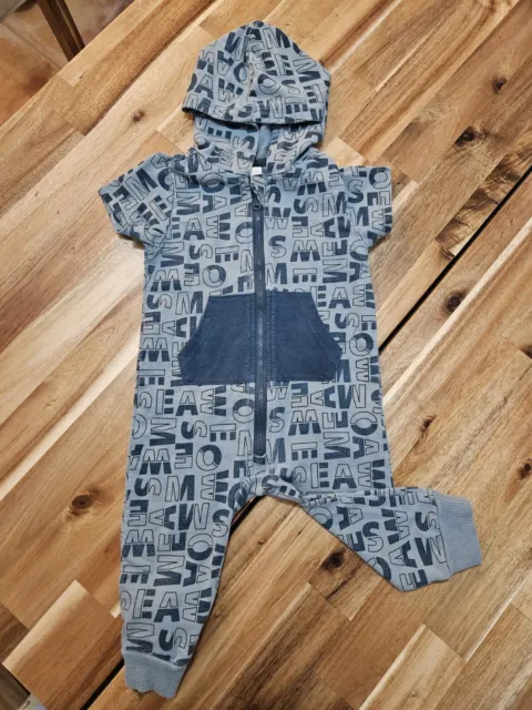 PL.Baby 12 Months Boys One Piece Dress. Awesome Play Or Chill