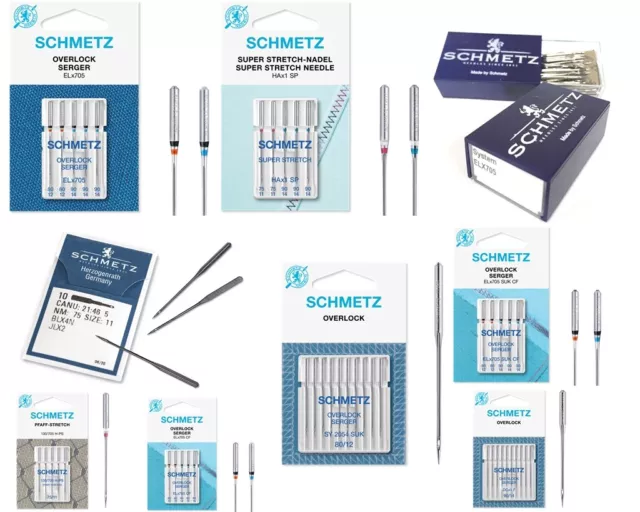 Overlock, Serger, Coverstitch, Coverlock Schmetz Domestic Sewing Machine Needles