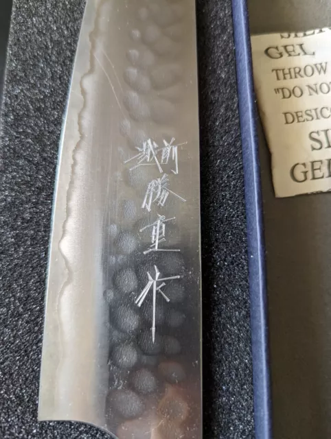 Anryu Katsushige Japanese Chefs Knife Artisan Gyuto Blue Aogami  #2 180mm