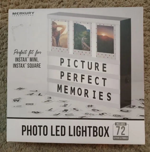 Photo LED Lightbox Perfect Fit For Instax Mini And Instax Square. New in Box!!