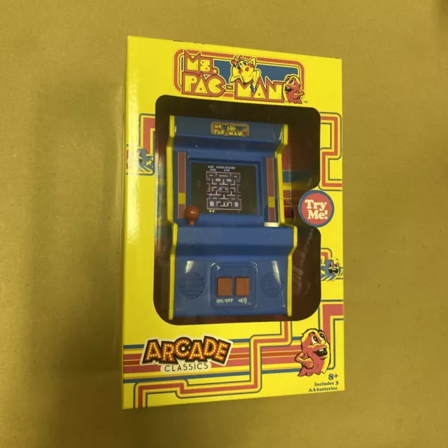 MS. PAC-MAN Retro Mini Arcade CLASSICS Hand Held Game  - NEW Basic FUN