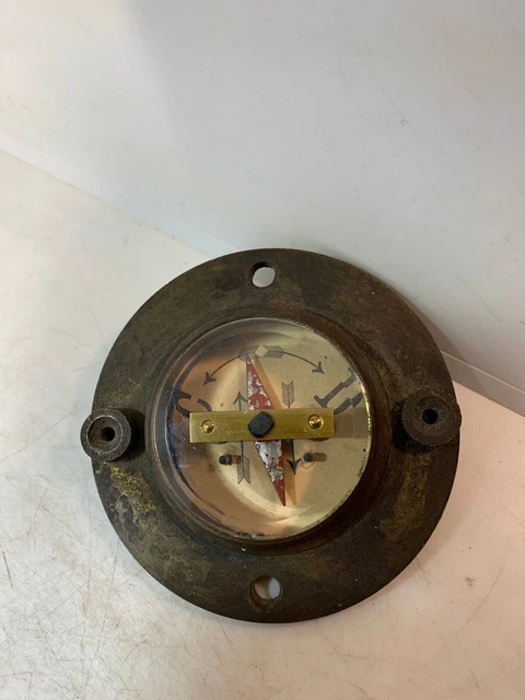Ancienne Boussole D'ingénieur Couleur Or Pour Randonnée