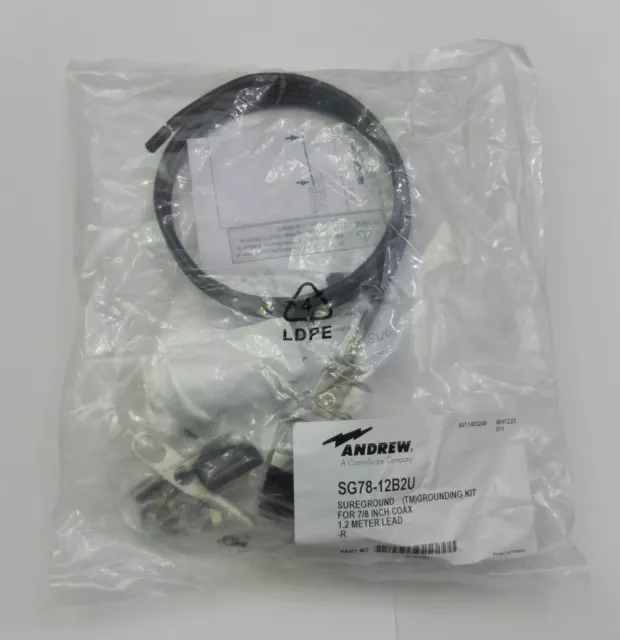 Andrews CommScope SG78-12B2U Grounding Kit for 7/8" Coax NIB