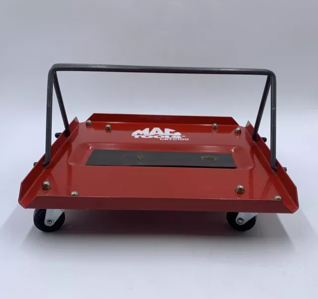 Genuine Vintage RARE Mac Tools CRTC100 11” X 11” Red Tool Cart Great Condition.