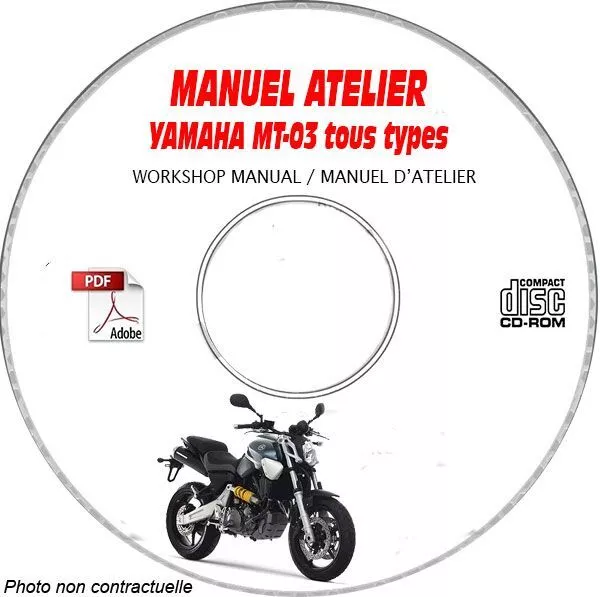 MT-03 - Manuel Atelier CDROM YAMAHA FR Support - CD-ROM - DVD-ROM