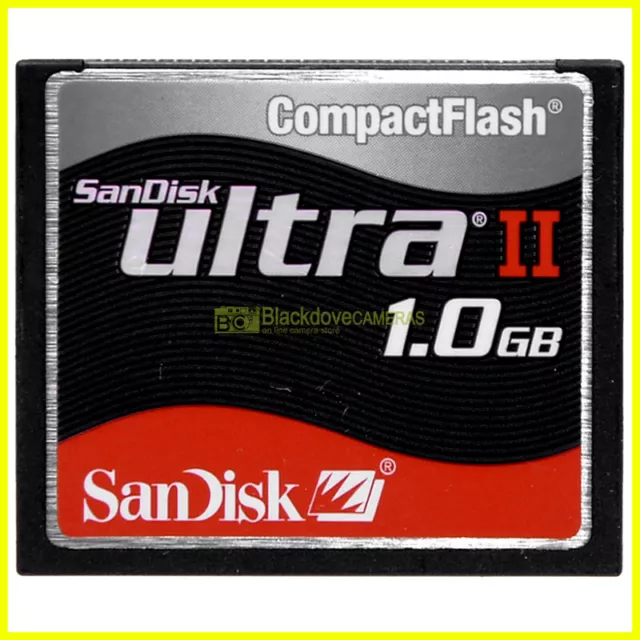 Scheda di memoria compact flash Sandisk Ultra II 1Gb. Memory Card. CF.