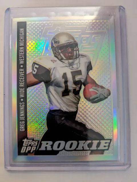 2006 Topps Draft Picks Prospects DPP GREG JENNINGS 141 RC chrome black refractor