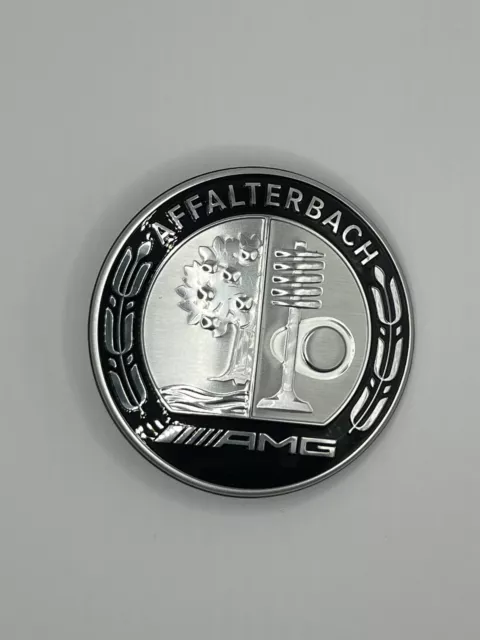 Original Mercedes-Benz AMG Emblem Affalterbach Edition schwarz für MotorhaubeNEU