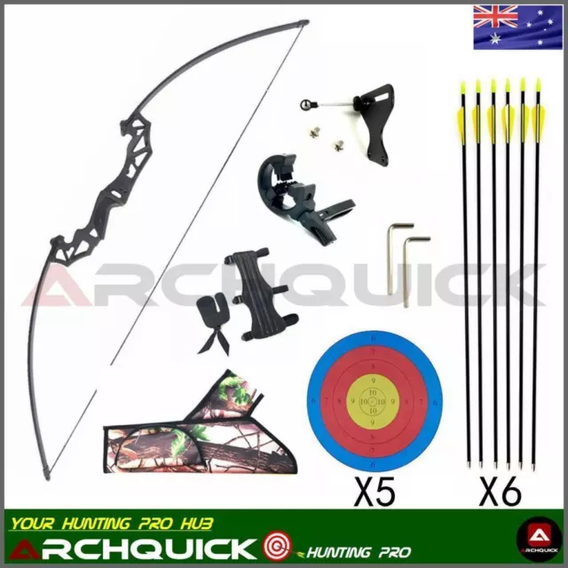 20lbs Youth Archery Longbow Arrows Set Long Bow Target Shooting Practice Kits