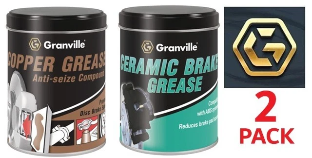 Granville 3x 500g Copper Grease + Red Rubber Grease + Ceramic Brake Grease – Anti-Corrosion & Friction Modifier Kit