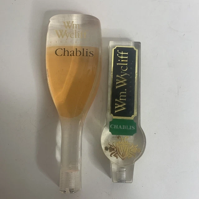Wm. Wycliff Vineyards Tap Handle Chablis Lot of 2