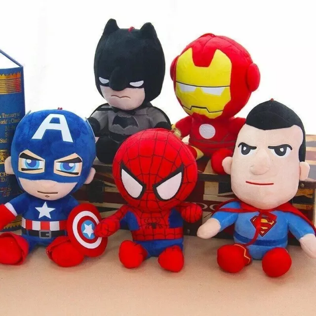 20cm Marvel Avengers Eroe Figura Giocattolo Spiderman Captain America Peluche T