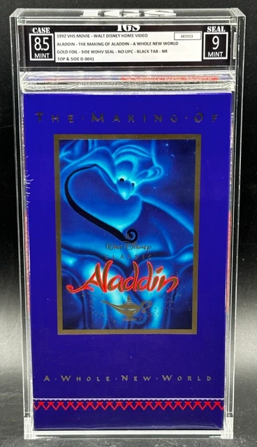 ALADDIN MAKING OF Aladdin VHS Tape Disney 1992 Sealed New IGS 8.5 9 ...