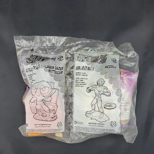 BURGER KING BIG Kids Toy 2002 Powerpuff Girls/DragonBall Z Buttercup