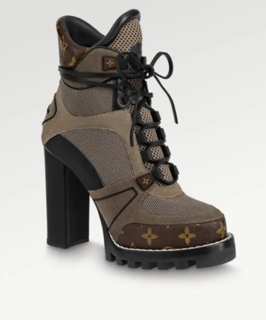 Louis Vuitton “Star Trail” ankle boots  Star boots, Lace ankle boots,  Trending womens shoes