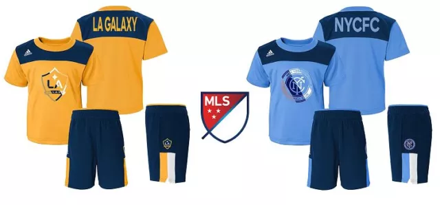 (Boys Toddler Kids) Adidas MLS Ultimate Short Sleeve Jersey Shirt And Shorts Set