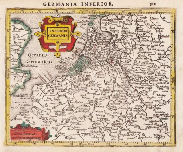 Nederland Niederlande Netherlands Holland Karte map Mercator engraving 1607