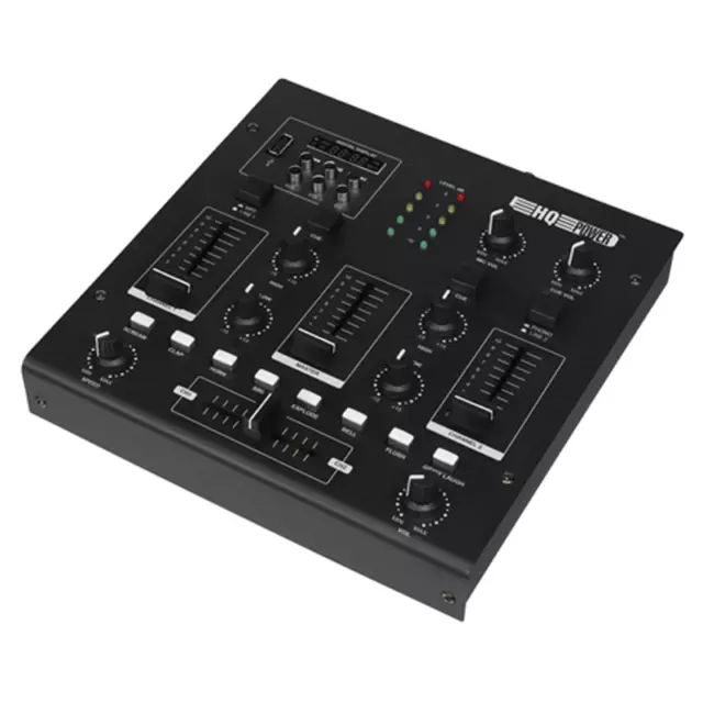 Hq-Power - Table De Mixage À 2 Canaux Avec Lecteur Usb Et Fx