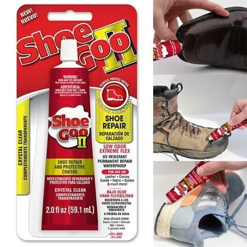 Shoe Goo 2, 59.1ml. Shoe Repair ,Glue, Clear, Low Odour, Strong Adhesive