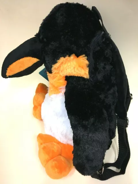 Australian Aussie Souvenir Kids Plush Penguin Backpack Bag 35 x 26 x 15cm NEW