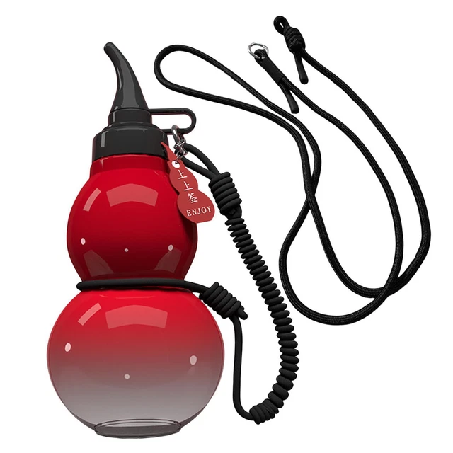 Wukong Thème Gourde Style 304 Bouteille D'eau En Acier Inoxydable Isolation Thermique Avec Lanière Tasse Extérieure Noir Jeu Cosplay A2B5C1