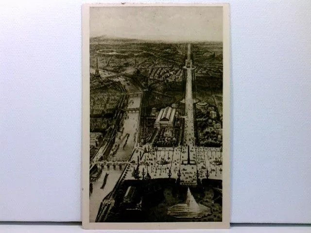 AK Paris - Perspective sur la Seine et l'Arc de Triomphe; ungelaufen, ca. 1915
