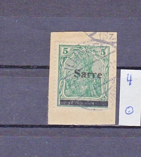 saargebiet bis 1934: Mi. Nr. 4 gestempelt