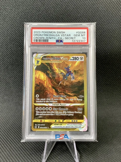 2023 POKEMON CROWN Zenith Origin Form Dialga Vstar Secret Rare GG68 PSA ...