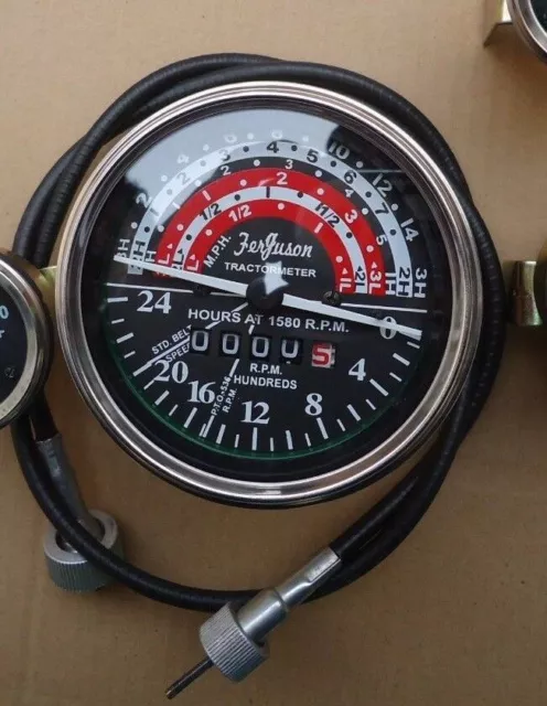 Massey Ferguson Tachometer with Cable fits MF35,MF50,MF65,MF135,MF150 Tractor