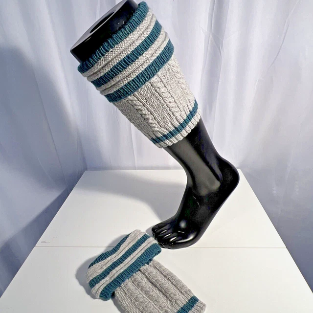 XL Hand Knit Loferl German Socks Oktoberfest Traditional Trachten Wadenstrümpfe