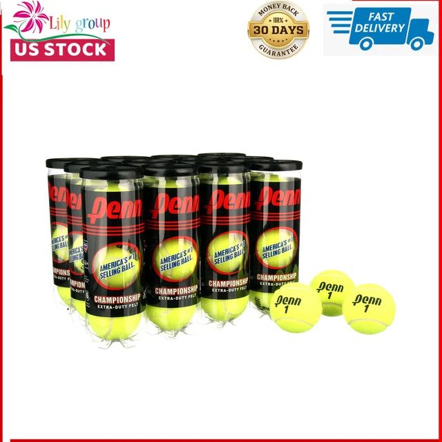 PENN CHAMPIONSHIP EXTRA Duty Tennis Balls (Pack of 12 Cans) (36 Balls